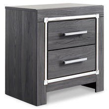 Load image into Gallery viewer, Lodanna Queen Panel Bed with 2 Storage Drawers with Mirrored Dresser and 2 Nightstands
