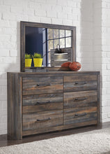 Load image into Gallery viewer, Drystan Full Bookcase Headboard with Mirrored Dresser and 2 Nightstands
