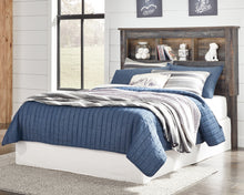 Load image into Gallery viewer, Drystan Full Bookcase Headboard with Mirrored Dresser and 2 Nightstands
