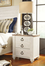 Load image into Gallery viewer, Willowton  Panel Bed With Mirrored Dresser, Chest And 2 Nightstands
