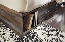 Load image into Gallery viewer, Drystan King Panel Bed with 2 Storage Drawers with Mirrored Dresser
