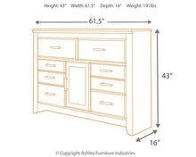 Load image into Gallery viewer, Juararo Queen Poster Bed with Dresser
