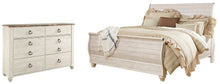 Load image into Gallery viewer, Willowton  Sleigh Bed With Dresser
