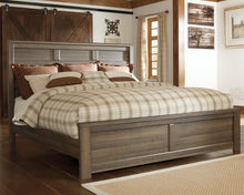 Load image into Gallery viewer, Juararo King Panel Bed with Mirrored Dresser
