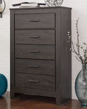 Load image into Gallery viewer, Brinxton King/California King Panel Headboard with Mirrored Dresser, Chest and Nightstand
