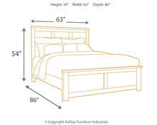 Load image into Gallery viewer, Juararo Queen Panel Bed with Mirrored Dresser
