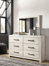 Load image into Gallery viewer, Cambeck Queen Panel Bed with 4 Storage Drawers with Mirrored Dresser
