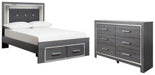 Load image into Gallery viewer, Lodanna Full Panel Bed with 2 Storage Drawers with Dresser
