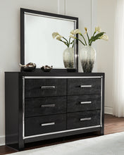 Load image into Gallery viewer, Kaydell King Panel Bed with Storage with Mirrored Dresser and Chest
