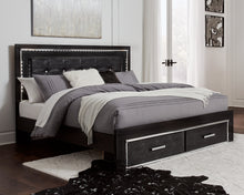 Load image into Gallery viewer, Kaydell King Panel Bed with Storage with Mirrored Dresser and Chest
