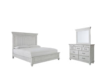 Load image into Gallery viewer, Kanwyn King Panel Bed with Mirrored Dresser
