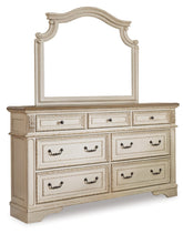 Load image into Gallery viewer, Realyn California King Upholstered Bed with Mirrored Dresser
