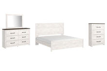 Load image into Gallery viewer, Gerridan King Panel Bed with Mirrored Dresser and Chest
