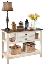 Load image into Gallery viewer, Whitesburg Dining Table and 4 Chairs and Bench with Storage
