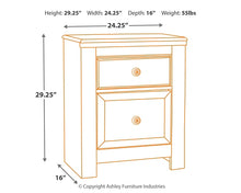 Load image into Gallery viewer, Paxberry Twin Panel Bed with Nightstand
