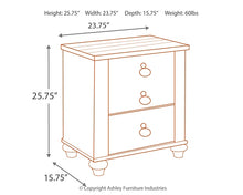 Load image into Gallery viewer, Willowton Twin Panel Bed with Nightstand
