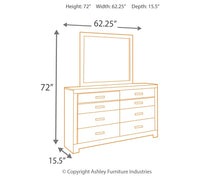 Load image into Gallery viewer, Culverbach Full Panel Bed with Mirrored Dresser
