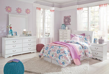 Load image into Gallery viewer, Anarasia Twin Sleigh Headboard with Mirrored Dresser and Chest
