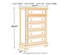 Load image into Gallery viewer, Porter King Sleigh Bed with Mirrored Dresser and Chest
