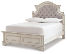 Load image into Gallery viewer, Realyn Full Panel Bed with Mirrored Dresser and Chest
