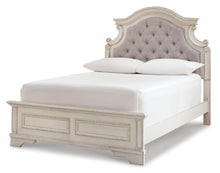 Load image into Gallery viewer, Realyn Full Panel Bed with Mirrored Dresser and 2 Nightstands
