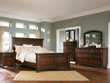 Load image into Gallery viewer, Porter King Panel Bed with Mirrored Dresser, Chest and 2 Nightstands
