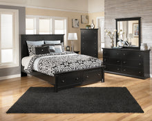 Load image into Gallery viewer, Maribel Queen/Full Panel Headboard with Mirrored Dresser and Chest
