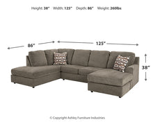 Load image into Gallery viewer, O&#39;Phannon 2-Piece Sectional with Ottoman
