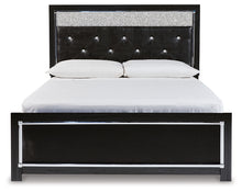 Load image into Gallery viewer, Kaydell Queen Upholstered Panel Bed with Mirrored Dresser, Chest and Nightstand
