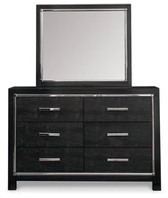 Load image into Gallery viewer, Kaydell Queen Upholstered Panel Bed with Mirrored Dresser, Chest and Nightstand
