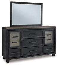 Load image into Gallery viewer, Foyland California King Panel Storage Bed with Mirrored Dresser and Chest
