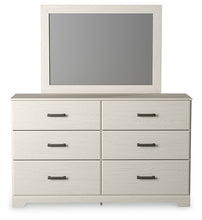 Load image into Gallery viewer, Stelsie Twin Panel Bed with Mirrored Dresser, Chest and 2 Nightstands
