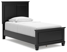 Load image into Gallery viewer, Lanolee Twin Panel Bed with Mirrored Dresser, Chest and 2 Nightstands
