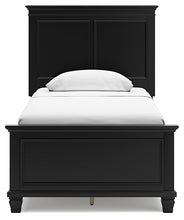 Load image into Gallery viewer, Lanolee Twin Panel Bed with Mirrored Dresser, Chest and 2 Nightstands
