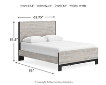 Load image into Gallery viewer, Vessalli Queen Panel Bed with Mirrored Dresser
