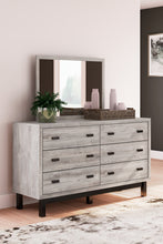 Load image into Gallery viewer, Vessalli Queen Panel Bed with Mirrored Dresser
