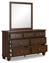 Load image into Gallery viewer, Danabrin Full Panel Bed with Mirrored Dresser
