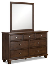 Load image into Gallery viewer, Danabrin Twin Panel Bed with Mirrored Dresser, Chest and 2 Nightstands
