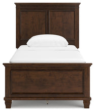 Load image into Gallery viewer, Danabrin Twin Panel Bed with Mirrored Dresser, Chest and 2 Nightstands
