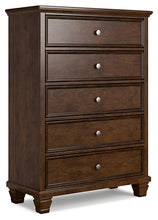 Load image into Gallery viewer, Danabrin Twin Panel Bed with Mirrored Dresser, Chest and 2 Nightstands
