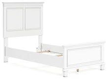 Load image into Gallery viewer, Fortman Twin Panel Bed with Mirrored Dresser
