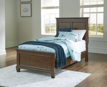 Load image into Gallery viewer, Danabrin Twin Panel Bed with Mirrored Dresser, Chest and 2 Nightstands
