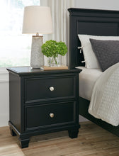 Load image into Gallery viewer, Lanolee Full Panel Bed with Mirrored Dresser and Nightstand
