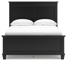 Load image into Gallery viewer, Lanolee Full Panel Bed with Mirrored Dresser and 2 Nightstands
