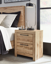 Load image into Gallery viewer, Hyanna Full Panel Headboard with Mirrored Dresser and Nightstand
