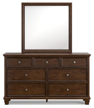 Load image into Gallery viewer, Danabrin Full Panel Bed with Mirrored Dresser and Chest
