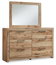 Load image into Gallery viewer, Hyanna Twin Panel Bed with Storage with Mirrored Dresser and Chest
