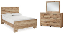 Load image into Gallery viewer, Hyanna Full Panel Bed with Mirrored Dresser
