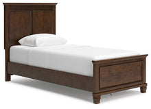 Load image into Gallery viewer, Danabrin Twin Panel Bed with Mirrored Dresser and Nightstand
