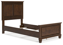 Load image into Gallery viewer, Danabrin Twin Panel Bed with Mirrored Dresser, Chest and Nightstand
